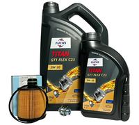 Fiat Ducato 2.0 Multijet Service Kit 6L 5W30 Fuchs Titan GT1 Flex C23 Oil Filter