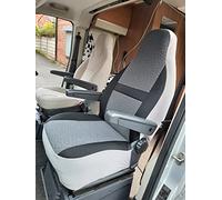 Fiat Ducato Year 2000 Motorhome Seat Covers, New Schwartz Grey MH-1018