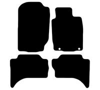 Fiat Fullback 2016+ Onwards 4 Piece Set Car Mats UK-Made Tailored Fit Carpet Floor Mats Full Coverage Compatible Accessory Black Trim
