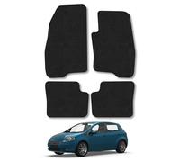 Fiat Grande Punto (2006-2012) Car Mats Accessories Tailored Fit Carpet Floor Mats Non Slip Black Trim Full Coverage Compatible Accessory Front Rear Set Anti Slip Granulated Backing Hand-Finished