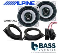 FIAT Grande Punto Alpine 360 Watts 10cm 4" Rear Side Car Speakers & Brackets