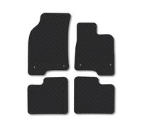 Fiat Panda (2015+) Heavy Duty Thick Rubber Car Mats Accessories Tailored Fit Front Rear Set Compatible Accessory Waterproof Durable Non-Slip 5mm Full Coverage Protection with Clips