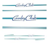 Fiat Panda 4 x 4 Country Club 141 Sticker for Right and Left Car Side Logo Stickers