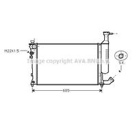 FIAT PUNTO 1993-1999 HATCHBACK CITRON BERLINGO (1997) 1.6 Radiator CNA2168