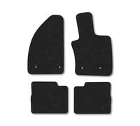 Fiat Tipo Auto (2015+) Car Mats Accessories Tailored Fit Carpet Floor Mats Non Slip Black Trim Full Coverage Compatible Accessory Front Rear Set Anti Slip Granulated Backing Hand-Finished Clips