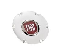 Fiat Wheel Cover Hubcap 735459893 - Silver, Red, Original for Panda - Plastic