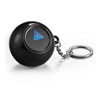 Fiauli 2Pcs 4.5CM Mysterious Magic Ball Keychain, Decompression Toy Ball, Prophecy Ball, Original Mystical Ball Decision Maker for Boys Girls Black