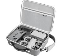 Fiauli Carrying Case for DJI Neo,Porable Travel Storage Bag for DJI NEO Drone Aceessories,PU Storage Protective Bag for DJI Neo,Compatible with RC-N3 Remote Control Intelligent Flight (Grey)