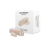 FIBARO Door Window Sensor 2 Beige, Z-Wave Plus Magnetic Reed Switch with Temperature Sensor, FGDW-002-4