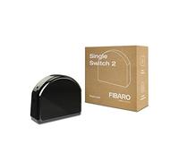 FIBARO Single Switch 2/Z-Wave Plus Relay Switch, Wireless On-Off Trigger, FGS-213, Black