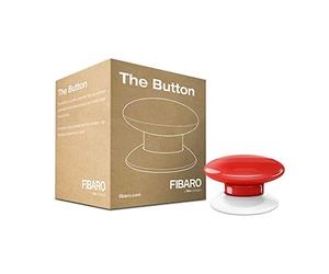 Fibaro The Button Red Z-Wave Plus Scene Controller, On-Off Trigger, 3.6 V