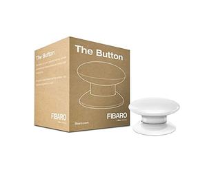 Fibaro The Button White Z-Wave Plus Scene Controller, On-Off Trigger, 3.6 V