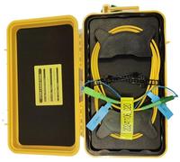 FIBAsource OTDR Launch Cable Box 1km, SC/APC to LC/APC, G.652D 9/125μm Single Mode Fibre Ring, Pulse Suppressor Lead for Near-End Dead Zone Testing