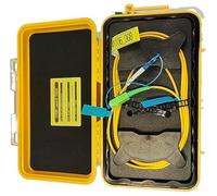 FIBAsource OTDR Launch Cable Box 1km, SC/APC to LC/UPC, OS2 9/125 Single Mode Fibre Ring, 1310/1550/1625nm Pulse Suppressor Lead for Fibre Optic Testing