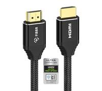 FIBBR 8K HDMI Cable 10ft/3m, 48Gbps 8K HDMI 2.1 CableSuppor t 8K@60Hz, 4K@120Hz / 144Hz HDR eARC 3D Dolby Atmos Compatible with PS5, Xbox Series X, PC, TV