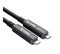FIBBR Full-Featured Fiber Optic USB C to USB C Cable 5M, 10Gbps Long Distance USB 3.2 GEN2 Video Cable with PD 60W for VR Headsets/AR, Webcam, Camera, Laptop, Mini PC and More