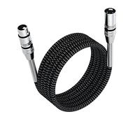 FIBBR XLR Cable 30M, Microphone Cable Nylon Braided XLR Male to Female Heavy Duty Balanced Microphone Cord Compatible with Preamps/Speaker Systems and More