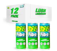 FIBE Prebiotic Soda | Boosts Immune System | Low Calories | Vitamin B&C | Vegan & Gluten Free | Recyclable & Sustainable - 12 x 250ml (12x, Lush Limeonade)