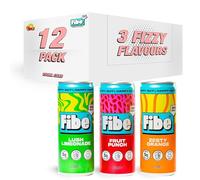 FIBE Prebiotic Soda | Boosts Immune System | Low Calories | Vitamin B&C | Vegan & Gluten Free | Recyclable & Sustainable (Variety Pack - 12 x 250ml)
