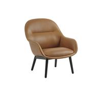 Fiber Armchair Refine Leather Cognac/Anthracite Black/Oak