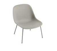 Fiber Armchair w. Tube Base Gray/ Gray