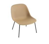 Fiber Armchair w. Tube Base Ocher/Black