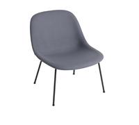Fiber Armchair w. Tube Base Upholstered Divina 154/Black