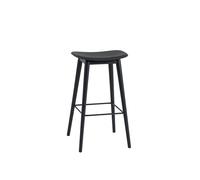 Fiber Bar Stool 75 cm wood BLACK / BLACK Muuto SINGLE PIECES
