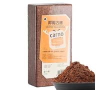 Fiber Brick - Pine Bark Substrate | Soil for Snakes, Geckos, Hermit Crabs and Turtles | Compacted Fiber for Habitats, and Aquariums, 600g