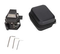 Fiber Cleaver High Accuracy 16 Adjustable Scales, Automatic Rebound Fiber Optic Cleaver with Tungsten Steel Blade, 3 in 1 Fixture for 0.25mm 0.9mm 2.5mm Cable