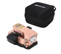 Fiber Cleaver Tool Kit High Precision Automatic FTTH Optical Cable Cutting with Waste Box for Fiber Optic Technicians Rose Gold 3 in 1 Clamp Slot Design