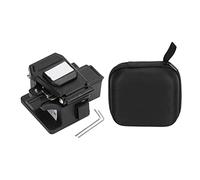 Fiber Cleaver Tool Kit Optical Cable Cutting High Performance Hot Melt Cold Splicing Wire Cutter Suit for 125um Fiber Diameter 0.25 and 0.9mm Black