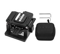 Fiber Cleaver with 16 Cutting Ends, High Accuracy Optical Fiber Cleaver, Tungsten Steel Blade Cold Joint Tool with Magnetic Base and Nonslip Silicone for 0.25mm 0.9mm 2.5-3.5mm F