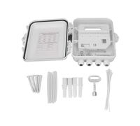 Fiber Distribution Box, Wall Mounted 12 Optical Fiber Termination, Waterproof Design - Durable ABS Material, Easy Installation, Ideal for Fiber Optic Access Networks