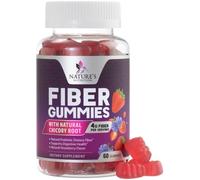 Fiber Gummies for Adults - 4g Gummy Fiber Supplement for Digestive Health & Regularity Support, Daily Prebiotic Supplements, Natural Prebiotic Gummy, Plant Based, Strawberry Flavored - 60 Gummies