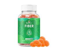 Fiber Gummies with Sugar-Free Prebiotic & High Strength Inulin - Fiber Supplement, Weight Control, Digestive Support for Kids & Adults - Apple Flavor (60 Ct) (1 Pack)