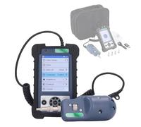 Fiber Inspection Probe Kit for Data Center and FTTH, 400X Fiber Microscope with 3.5-Inch Display, Includes 4 Tips (LC, SC, 1.25mm, 2.5mm)