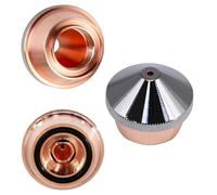 Fiber Laser Copper Cutting Nozzle M14 Interface Single Double Layer 28mm Dia 22mm Height 0.8-5.0mm Spare Part Double 1.5mm