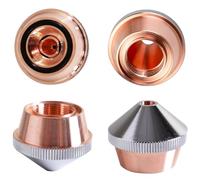 Fiber Laser Copper Nozzle M14 28mm x 22mm Single Double Layer 0.8-5.0mm Aperture High Power Metal Cutting Machine Spare Part Double 3.0mm