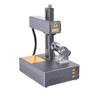 Fiber Laser Engraving Machine Auto Focus 60W/100W/200W JPT Fiber Laser Marking Engraving Machine 175×175mm Lens with Rotary Axis Compatible with Lightburn (60W)