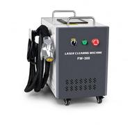Fiber Laser Pulsed Cleaning Machine 200W/ 300W Laser Cleaner Machine For Wood/Metal Rust/Oil/Paint Removal No Damage Base Material 220V (300W)
