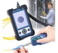 Fiber Microscope Inspection Probe, 400X Portable Endface Inspector with 3.5" LCD and 4000mAh Battery