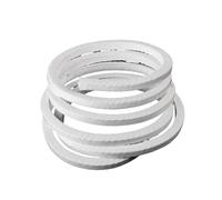 Fiber Mixed Braided Gland Packing,PTFE Compression Width 4x4mm to 30x30mm, 1M High Heat Ceramic Braid Seal Rope 1pc(4X4MM)