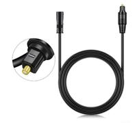 Fiber Optic Audio Extension Cable for Soundbars TVs For PS4 Supports 5.1 Channel Digital Audio Signal Transfer (50CM)