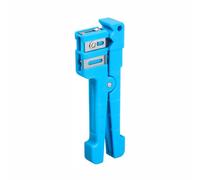 Fiber Optic Cable Stripper, 45-163 Fiber Optic Loose Tube Cutter, Coax Wire Stripping Tool for Telecom Broadband Repair, Blue
