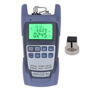 Fiber Optic Cable Tester 7 Wavelengths Integrated Anti Drop ABS Silicone Shell Fiber Tester for Communication Engineering (10MW)