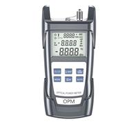 Fiber Optic Cable Tester & Power Meter - Portable Optical Light Meter with FC/SC/ST/LC Interfaces, (-70) dBm to (+10) dBm Range, 10 Wavelengths, LED Display - for Network Installation & Maintenance