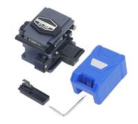 Fiber Optic Cleaver High Accuracy Double Fixture Automatic Blade Return Optical Fiber Cutter with Waste Collector for Professional Fiber Optic Technicians and Network Installers