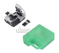 Fiber Optic Cleaver High Precision Multifunctional Optical Fiber Cutter With Tungsten Steel Blade For Fiber Optic Splicing And Termination Aluminum Alloy ABS 18mm Length Scale