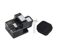 Fiber Optic Cleaver High Precision Tungsten Steel Blade Professional Fiber Cutting Tool for Optical Fiber Cable Pigtail Leather Wire Cutter with Storage Box